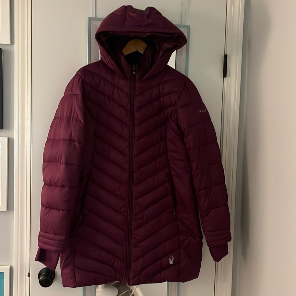 Spyder long winter jacket size Large
